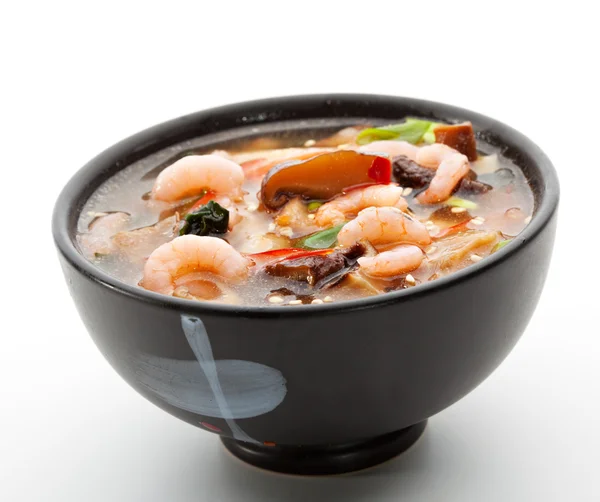 Cocina japonesa - Sopa de mariscos —  Fotos de Stock