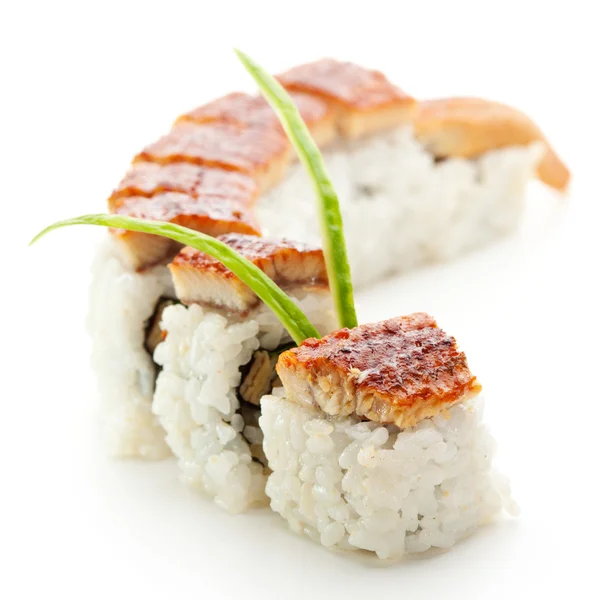 Smoked Eel Maki Sushi — Stock Photo, Image