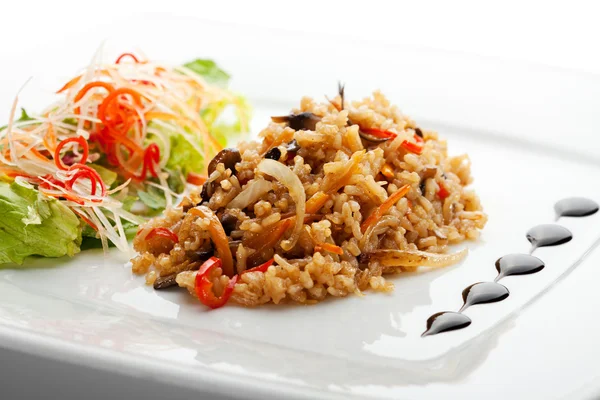 Wegańskie smażony ryż — Zdjęcie stockowe