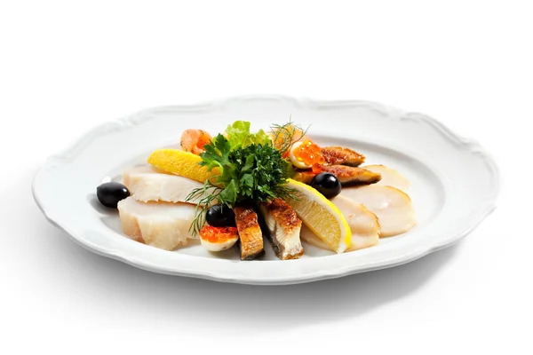 Assiette de poisson — Photo