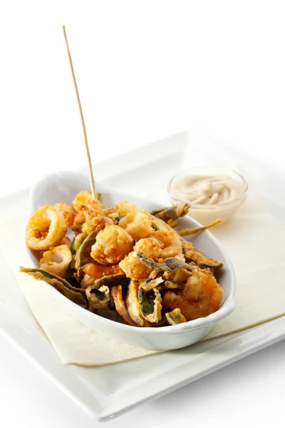 Fruits de mer frits — Photo