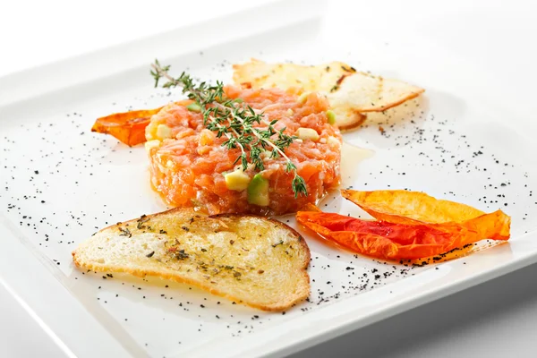 Salmon Tartare — Stock Photo, Image