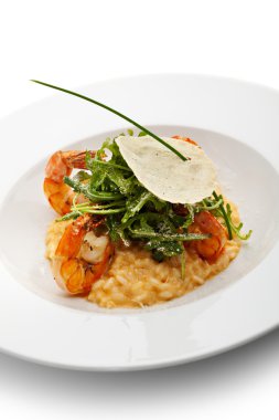 Deniz ürünleri risotto