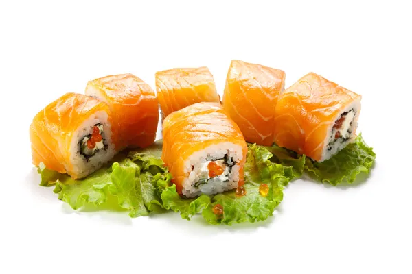 Rotolo di salmone — Foto Stock