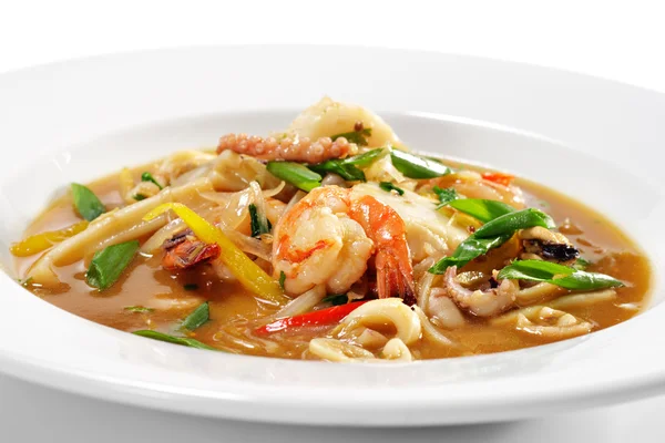 Piatti thailandesi - Frutti di mare con sorgo al limone — Foto Stock