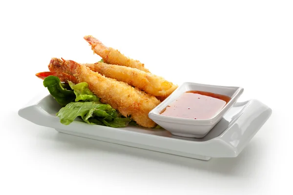 Gamberetti tempura — Foto Stock