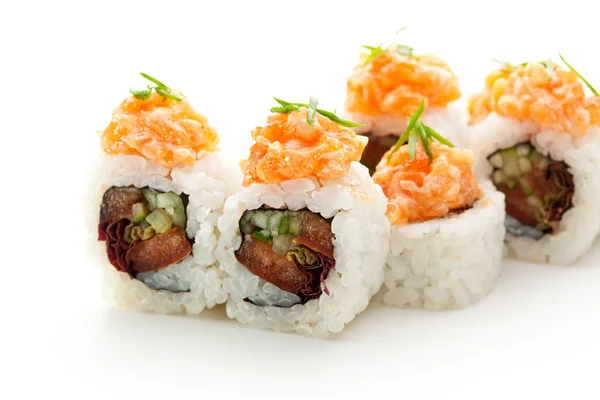 Cozinha japonesa - Sushi Roll — Fotografia de Stock