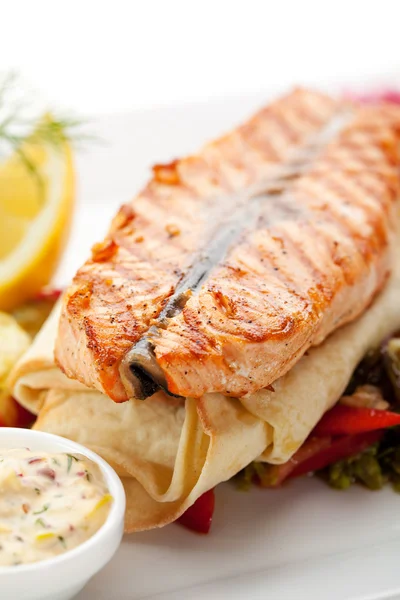 Salmon Steak — Stock Photo, Image