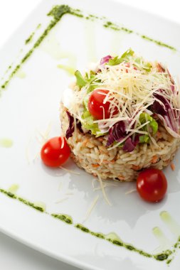 Deniz ürünleri risotto
