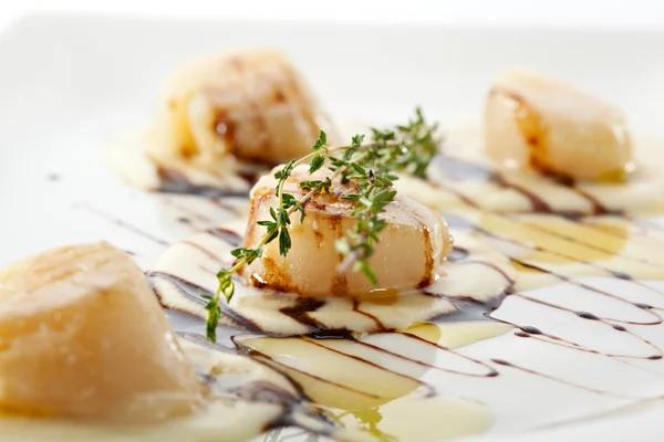 Fried Sea Scallop — Stock Photo, Image