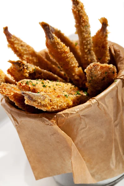 Sardellen-Snack — Stockfoto