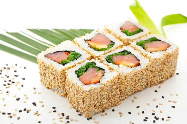 Smoked Salmon Roll — Stock Photo, Image