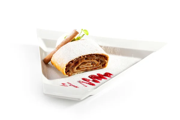 Strudel de maçã — Fotografia de Stock