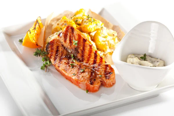 Salmon Steak — Stock Photo, Image