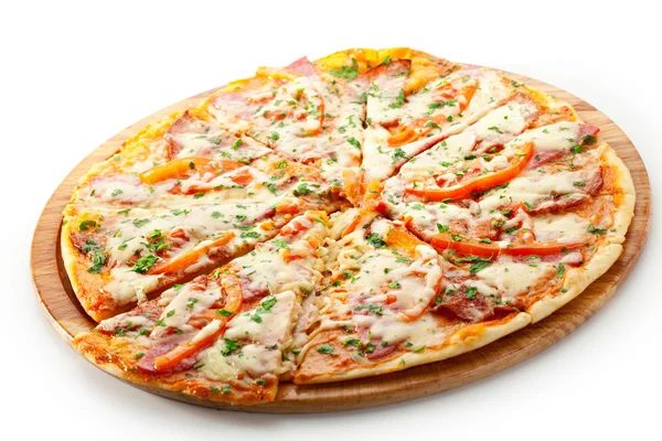 Kött pizza — Stockfoto