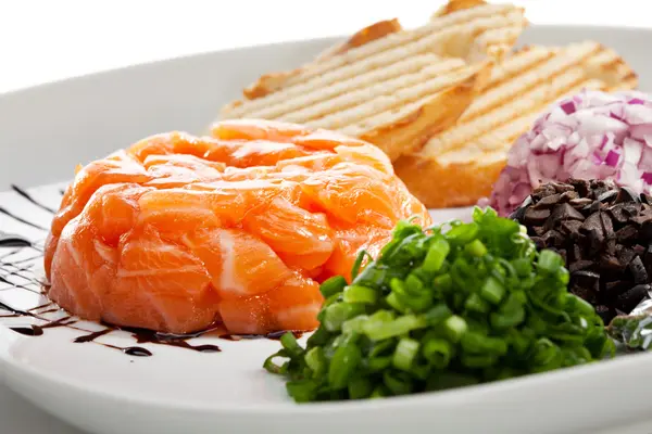 Salmon Tartare — Stock Photo, Image