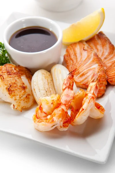 Almoço de frutos do mar — Fotografia de Stock
