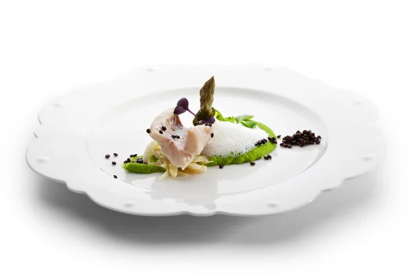 Seabass aux petits pois — Photo