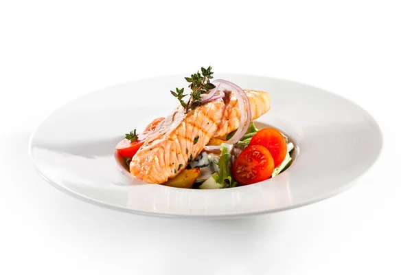 Bistecca di salmone — Foto Stock