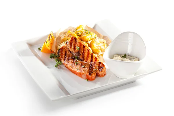 Salmon Steak — Stock Photo, Image