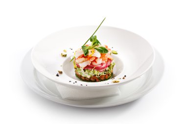 Deniz ürünleri salatası