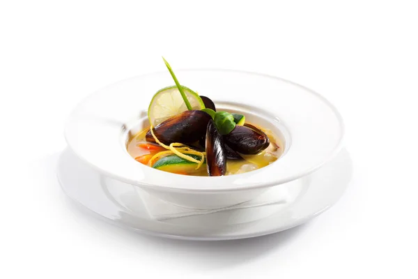 Zuppa di cozze — Foto Stock