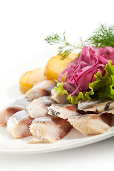 Cold Fish Dishes - Fish with Potato — Stock Photo, Image