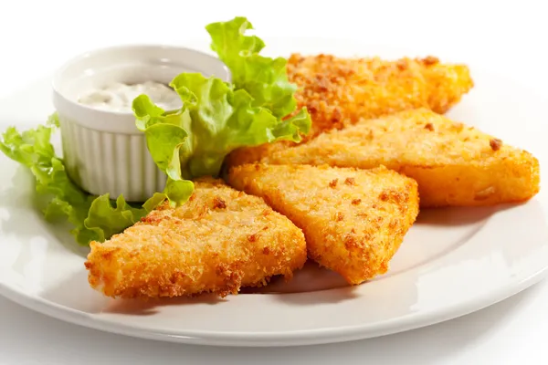 Mozzarella fritta — Foto Stock