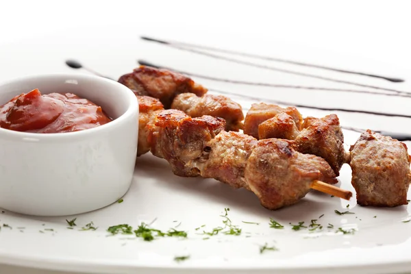 Skewered Meat — Stock Photo, Image