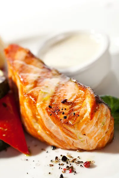 Grilled Salmon — Stock Photo, Image