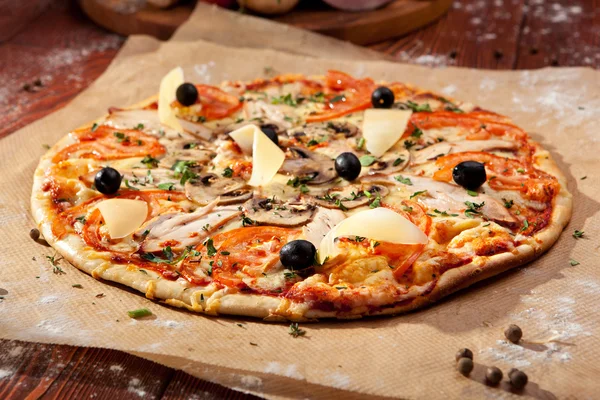 Spicy Pizza — Stock Photo, Image