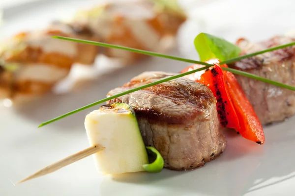 Skewered Meat — Stock Photo, Image