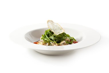 mürekkep balığı mürekkebi risotto