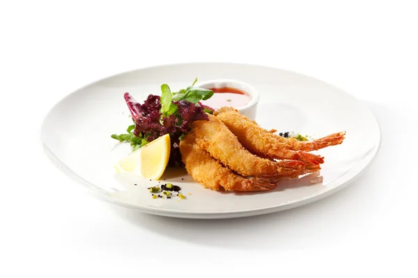 Krevety tempura — Stock fotografie