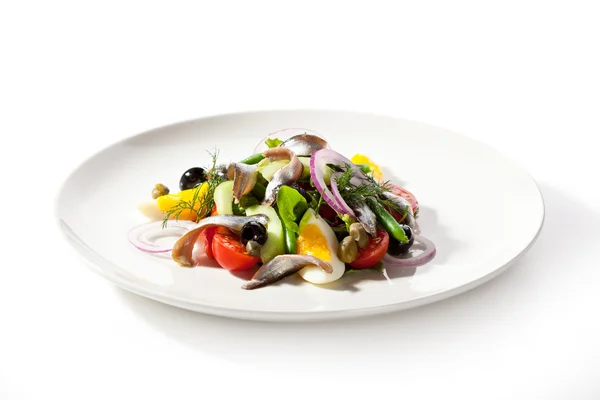 Salad with Anchovy — Stock Photo, Image