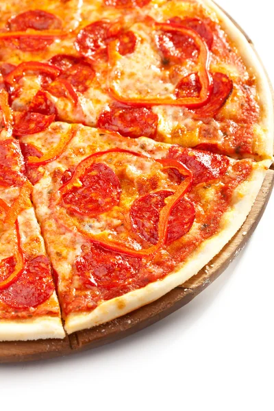 Pizza de carne Imágenes de stock libres de derechos