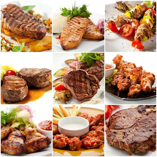 Collage di carne — Foto Stock