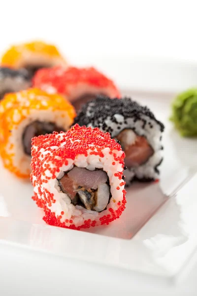 Cozinha japonesa - Sushi — Fotografia de Stock