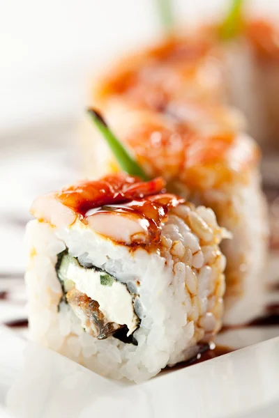 Japanische Küche - Sushi — Stockfoto