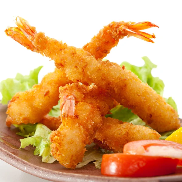 Krevety tempura — Stock fotografie
