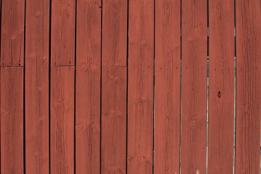 Geleneksel İsveç boyası ahşap duvarda.