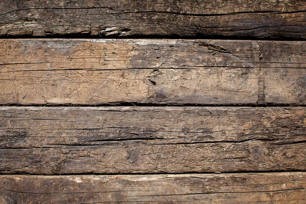 Closeup Old Brown Timber Wall — Stock Photo, Image