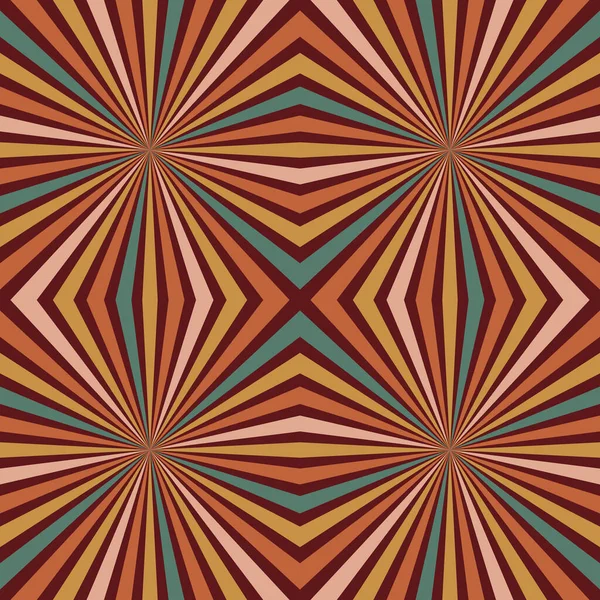Seamless Pattern Retro Colorful Geometric Seamless Background Seventies Style Groovy — ストックベクタ