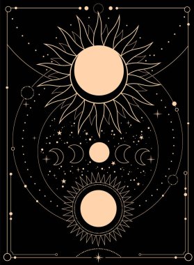Güneş, ay ve yıldızların ezoterik bileşimi