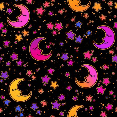 Hilal ve yıldızlarla kusursuz çizimler.