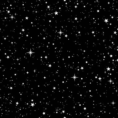Kozmik yıldızlı gökyüzünün kusursuz arkaplanı