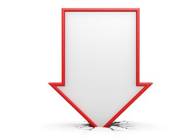 kırmızı aşağı ok