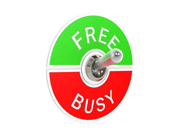 Free busy toggle switch — Stock Photo, Image