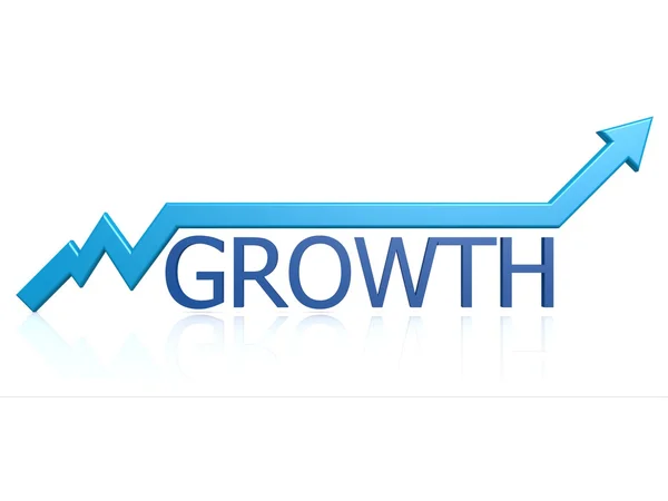 Growth graph — Stock Photo, Image