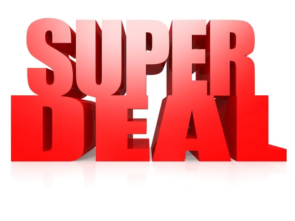 Super-Deal — Stockfoto